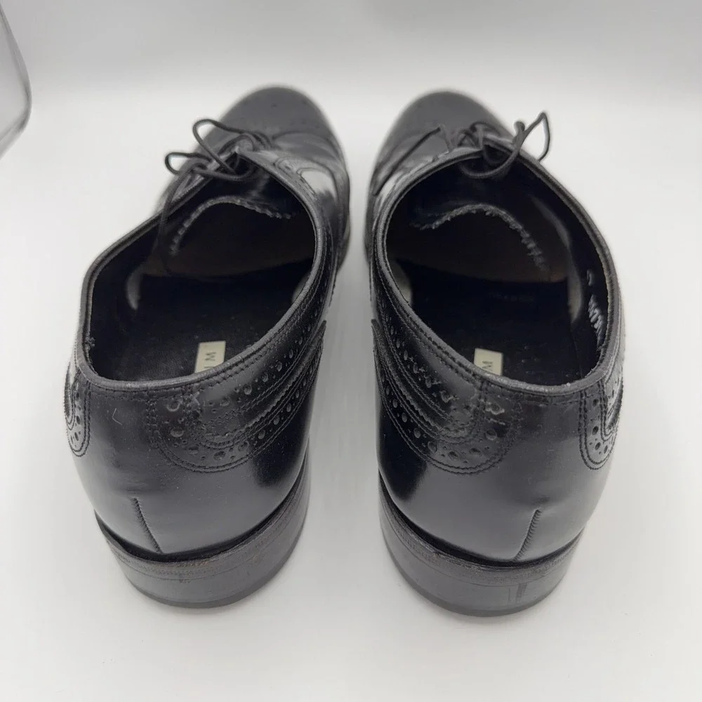 Florsheim Shoes Mens 13 D Imperial Black Leather Wingtip Full Brogue Oxford